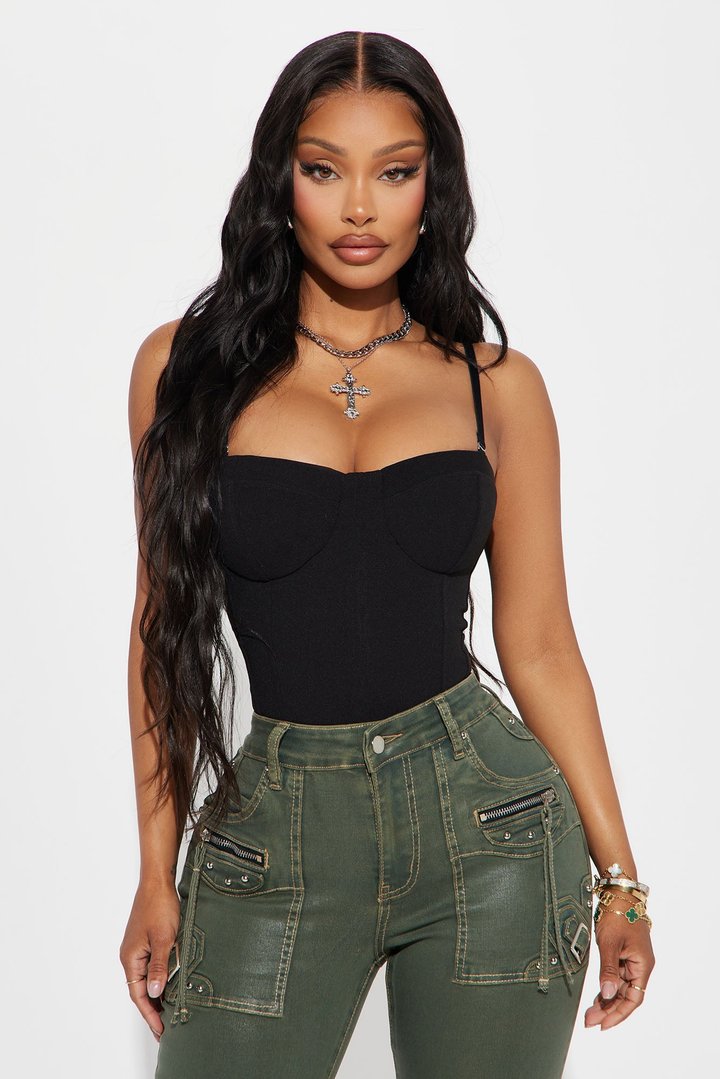 Make Up For It Bodysuit - Black