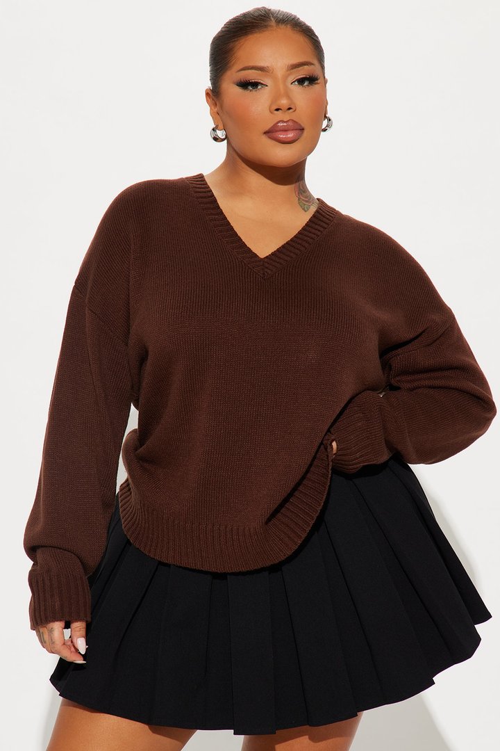 My Favorite Oversized Sweater - Chocolate