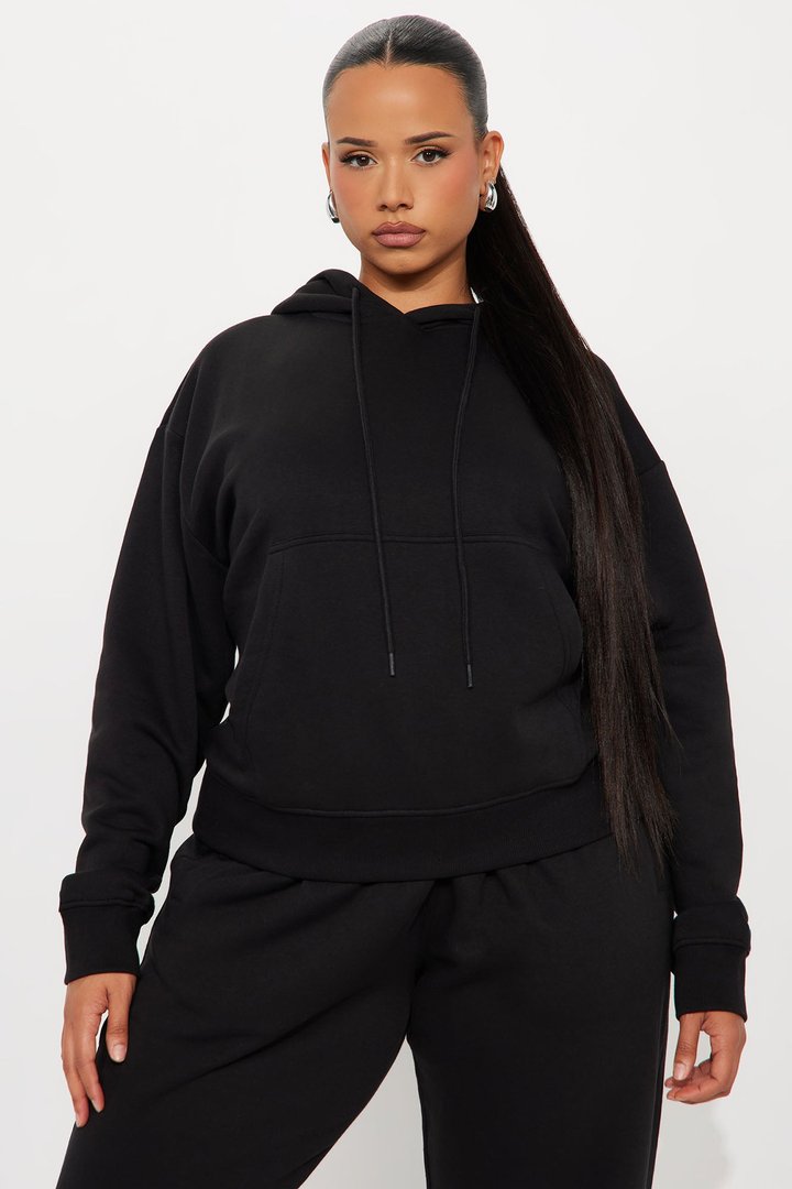 Stole My Ex Boyfriend's Oversized Hoodie - Black