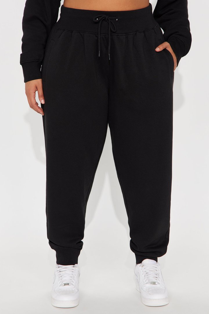 Stole My Ex Boyfriend's Oversized Jogger - Black