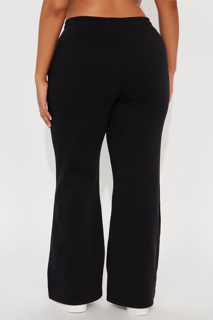 Candice Petite Lounge Flare Pant - Black