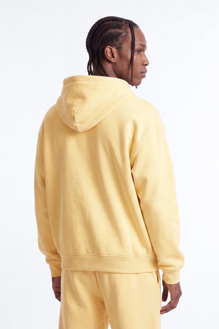 410 Oversized Zip Hoodie - Butter Yellow