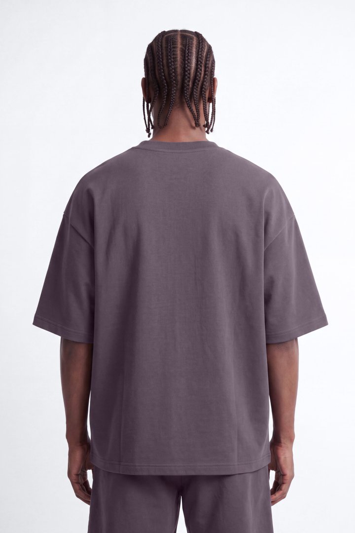 410 Oversized Fleece Tee - Purple