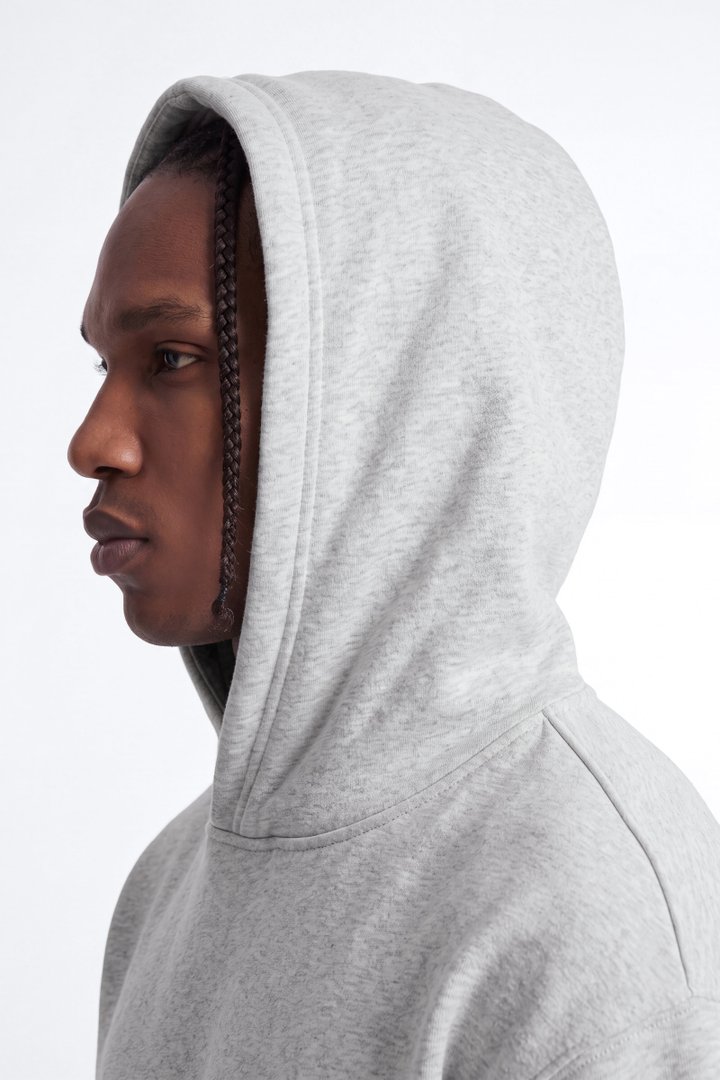 410 Oversized Hoodie - Heather Grey