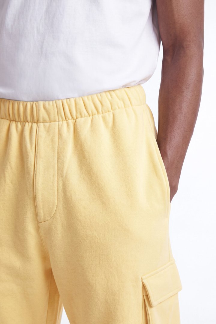 410 Baggy Cargo Sweatpants - Butter Yellow