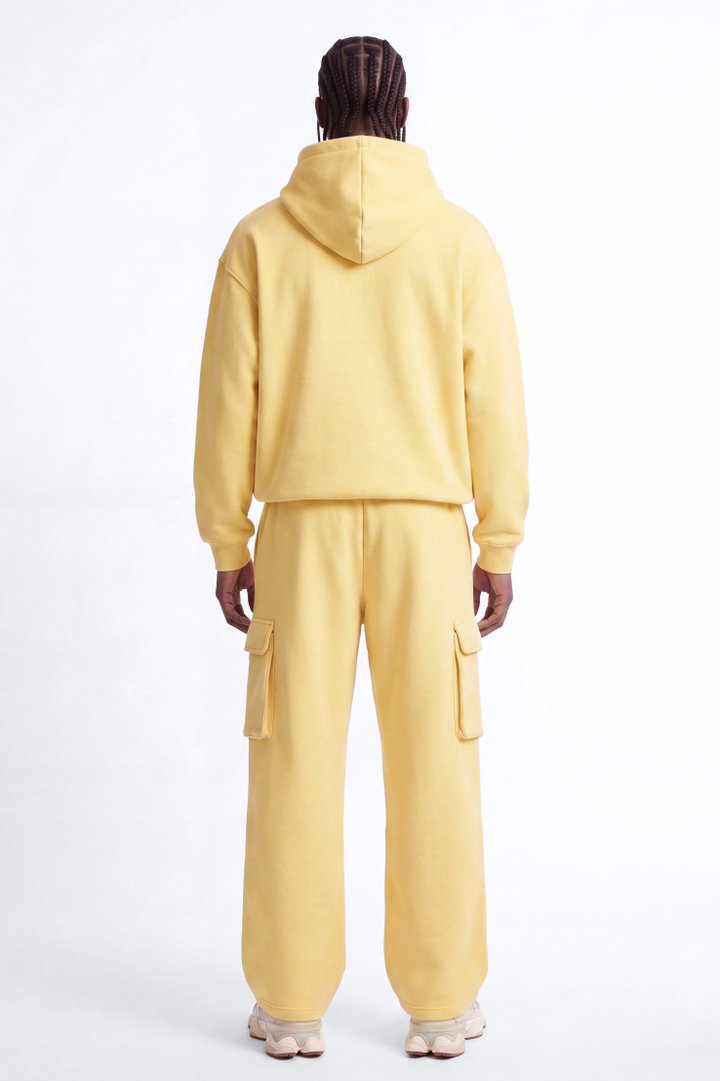 410 Baggy Cargo Sweatpants - Butter Yellow