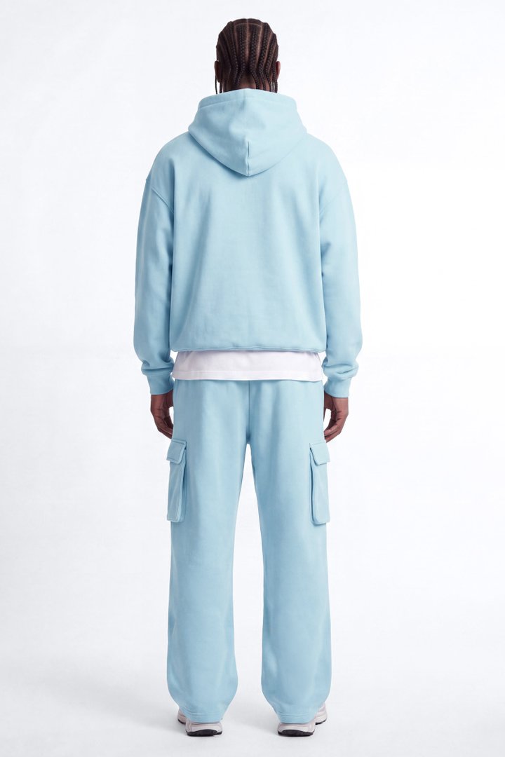 410 Baggy Cargo Sweatpants - Light Blue