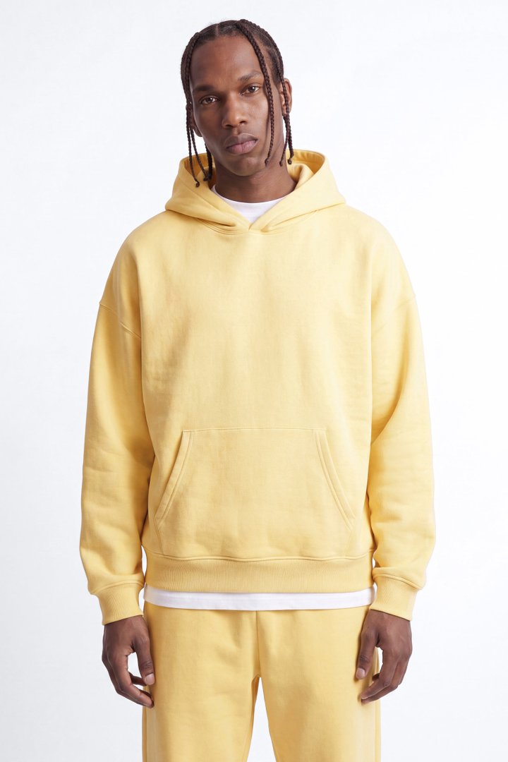 410 Oversized Hoodie - Butter Yellow