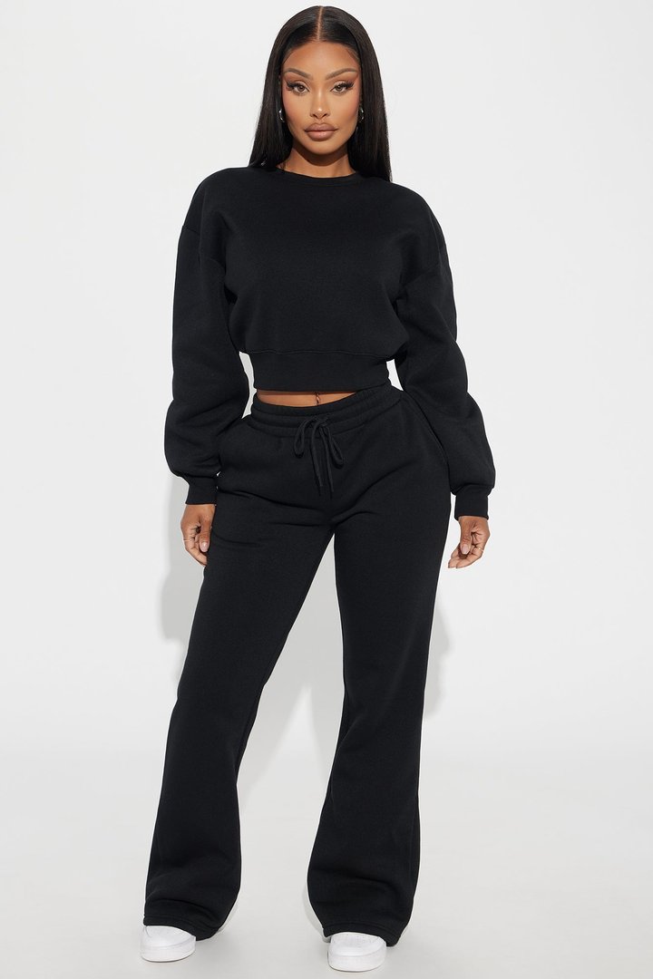 Candice Lounge Crew Neck - Black