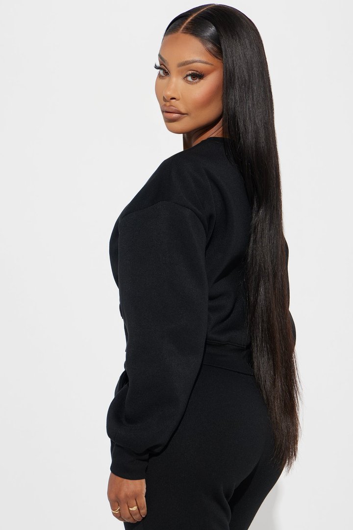 Candice Lounge Crew Neck - Black