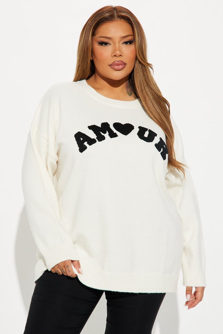 Amour Sweater - Cream/combo