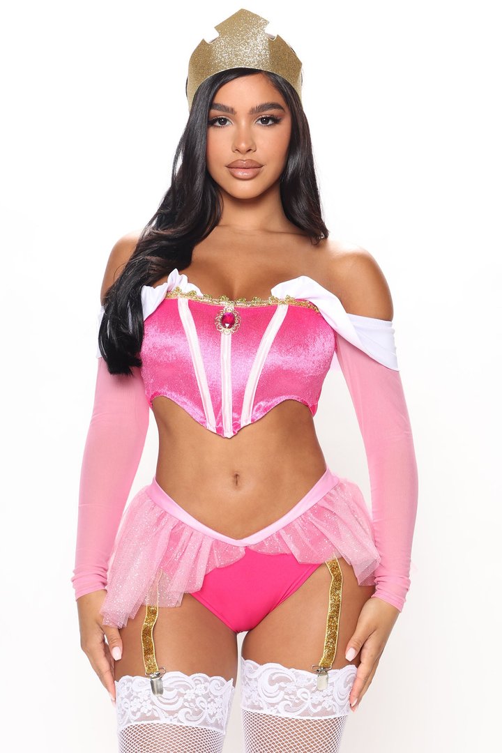Dreamy Princess 3 Piece Costume Set - Pink/combo