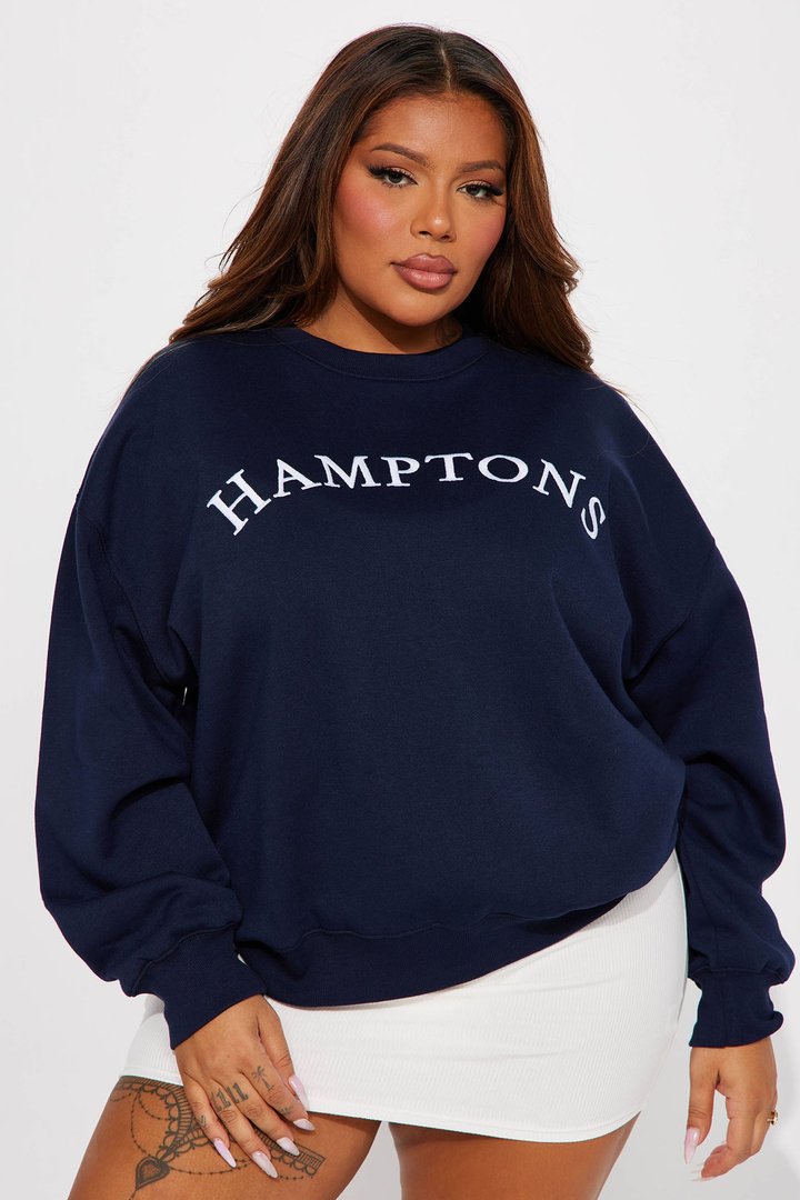 Hamptons Lounge Sweatshirt - Navy
