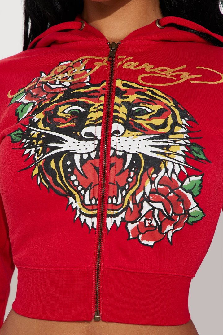 Ed Hardy Tiger Pant Set - Red