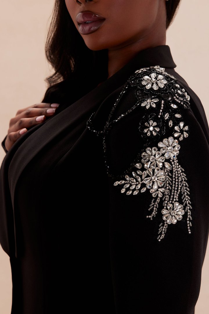 Iconic Blazer Maxi Dress - Black