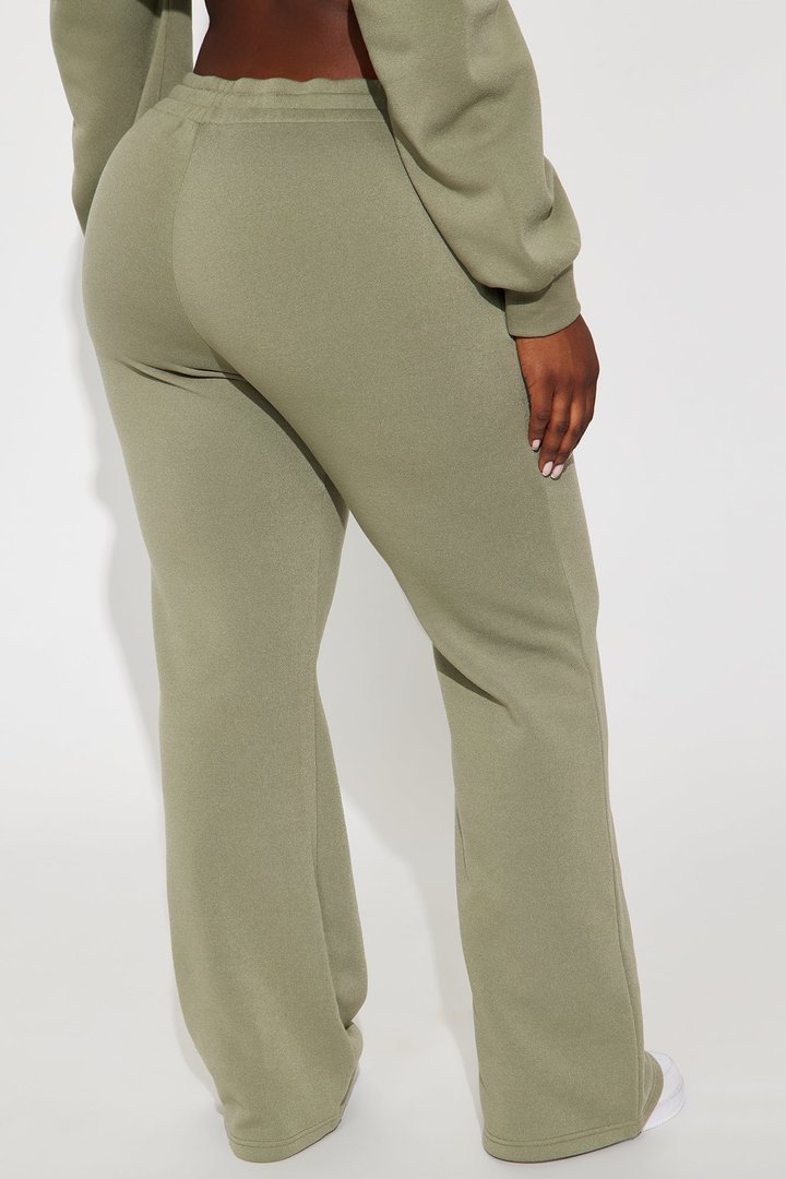 Candice Lounge Flare Pant - Olive
