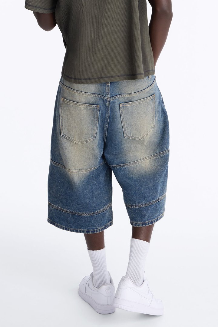All Day Denim Baggy Denim Short - Medium Wash