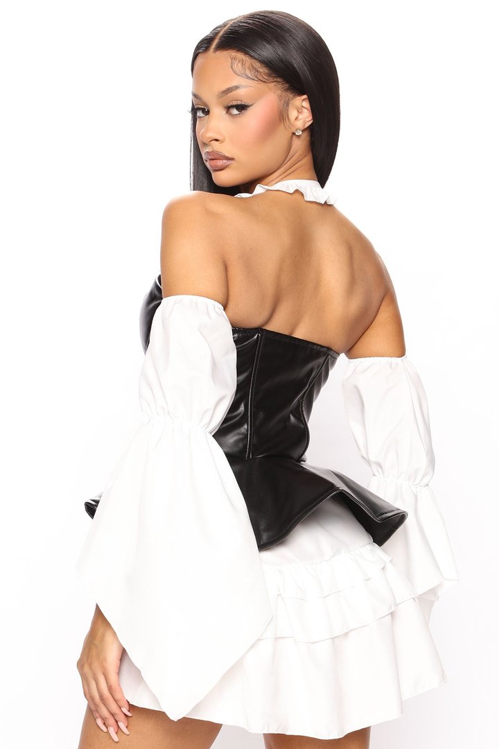 Pirate Queen Of High Seas 3 Piece Costume Set - Black/combo