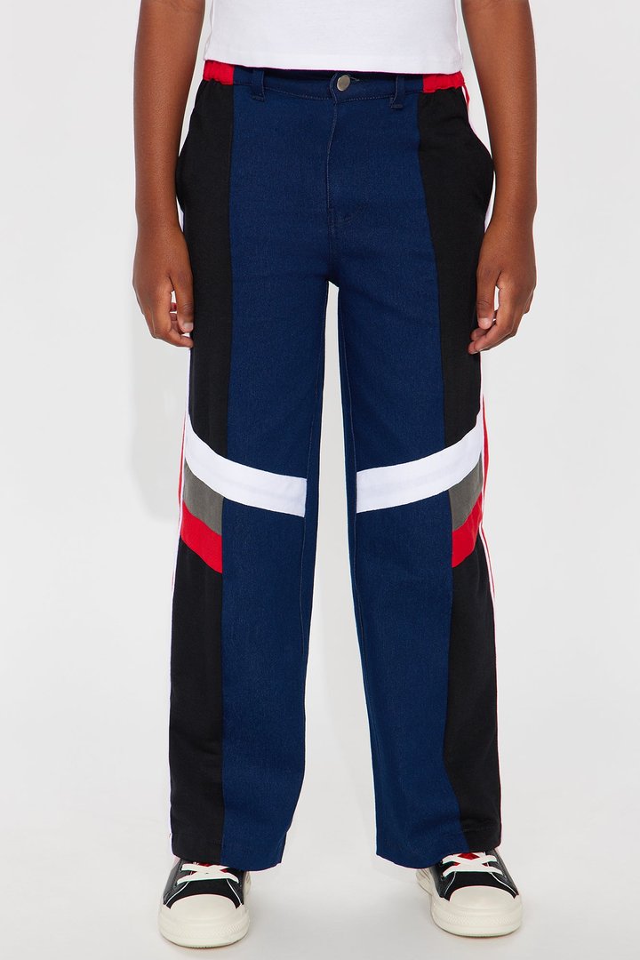 Mini Playing It Cool Contrast Jeans - Dark Wash