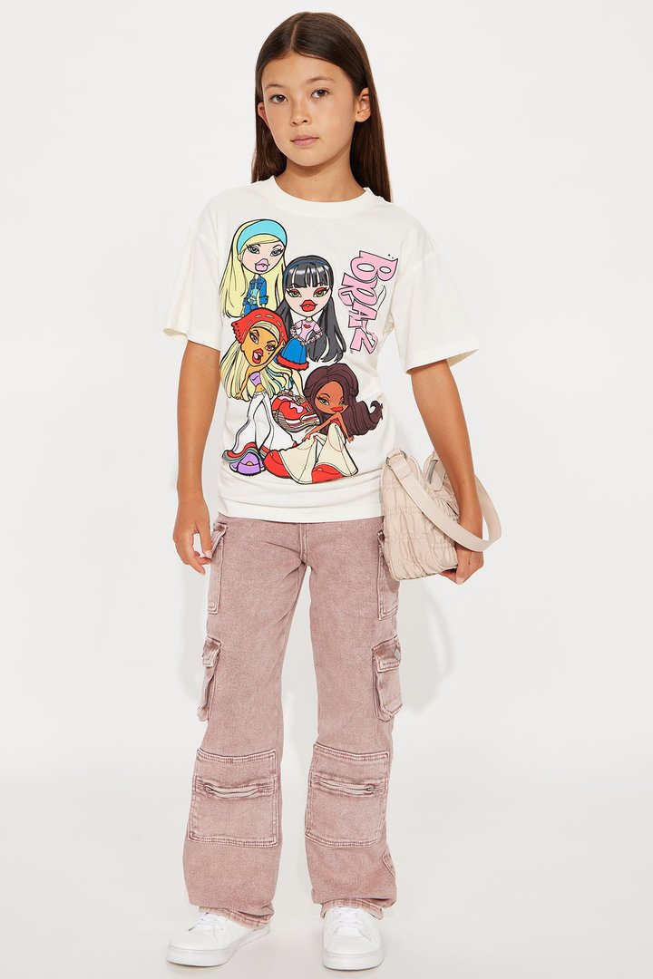 Mini Bratz Baddies Tee - Ivory