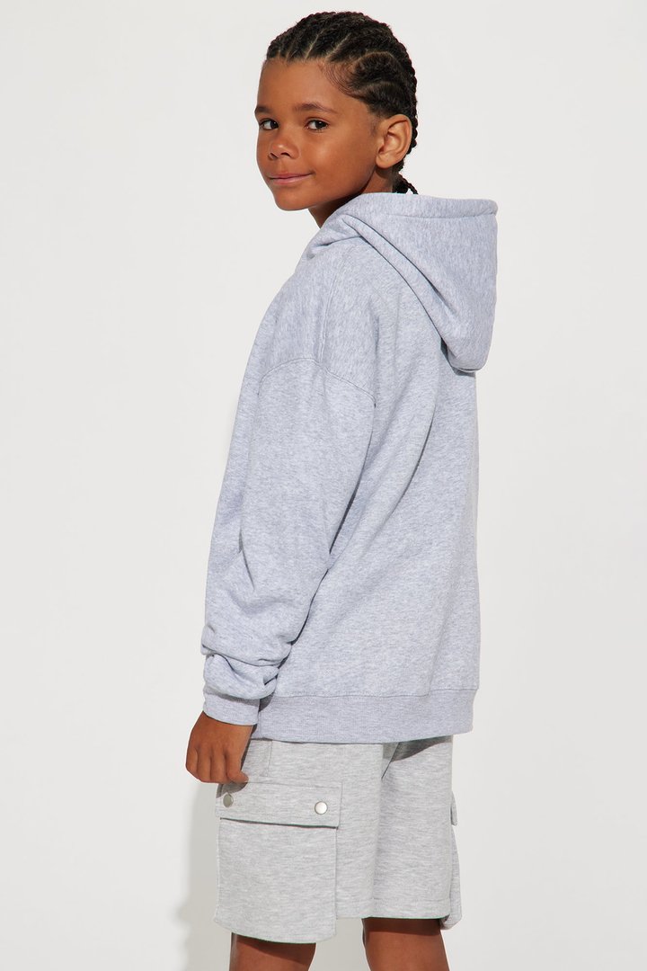 Mini Tyson Oversized Hoodie II - Heather Grey
