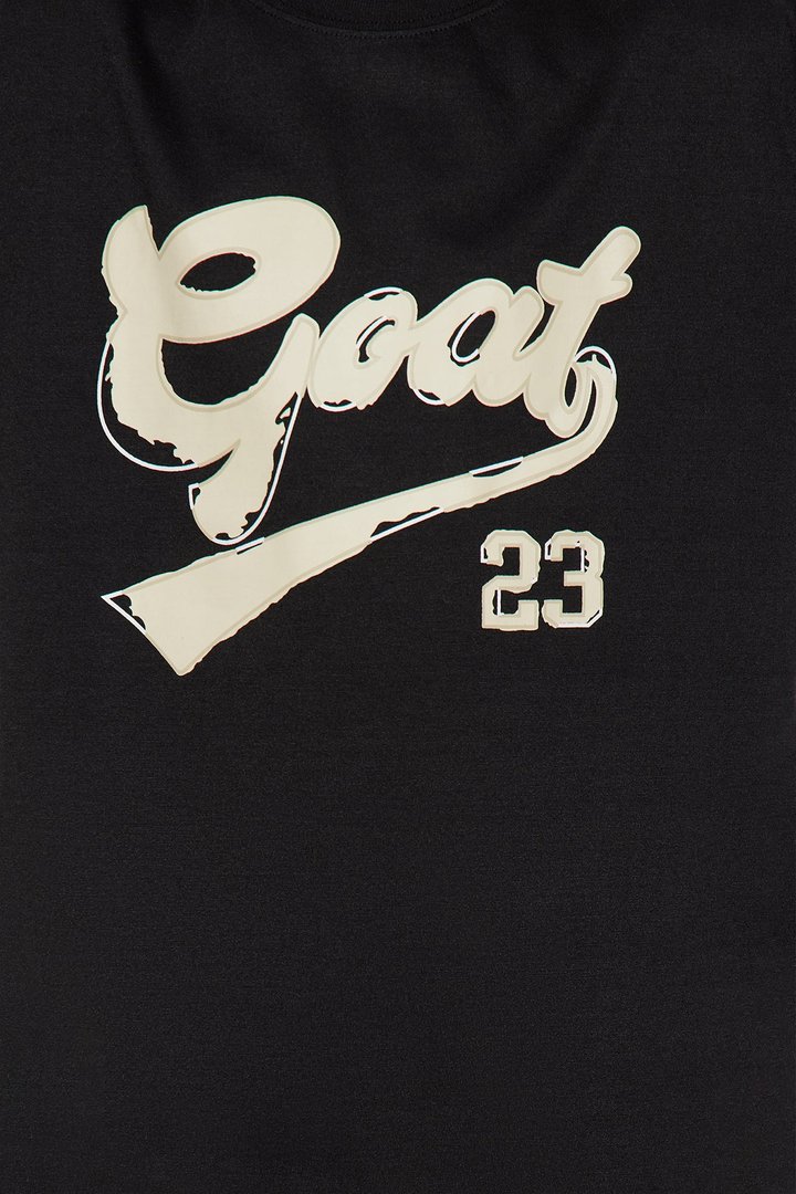 Mini Baseball Goat SS Tee - Black