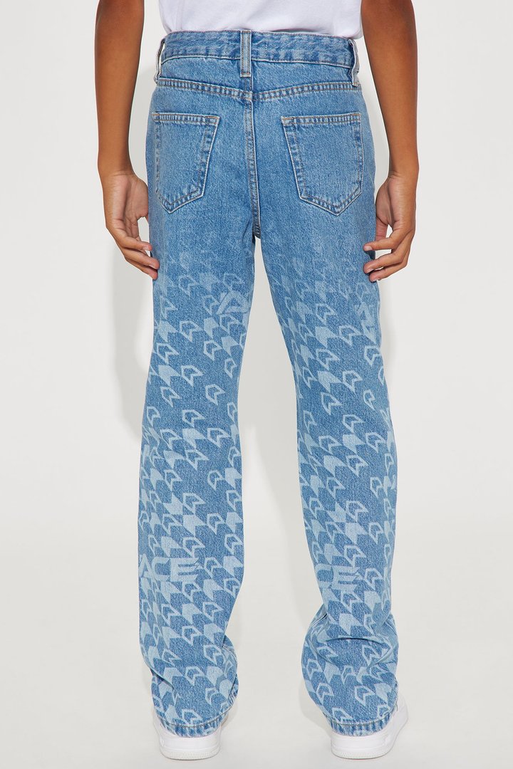 Mini Straight Give Me A Boost Jeans - Medium Blue Wash