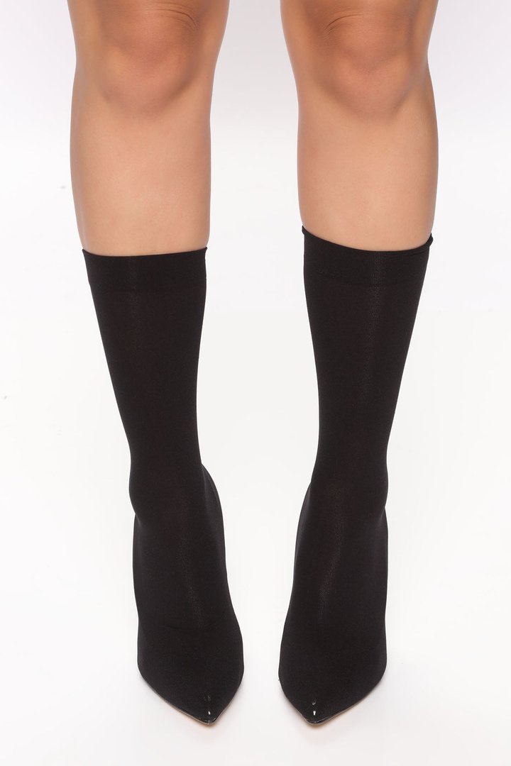 She's Going Places Ankle Bootie - Black