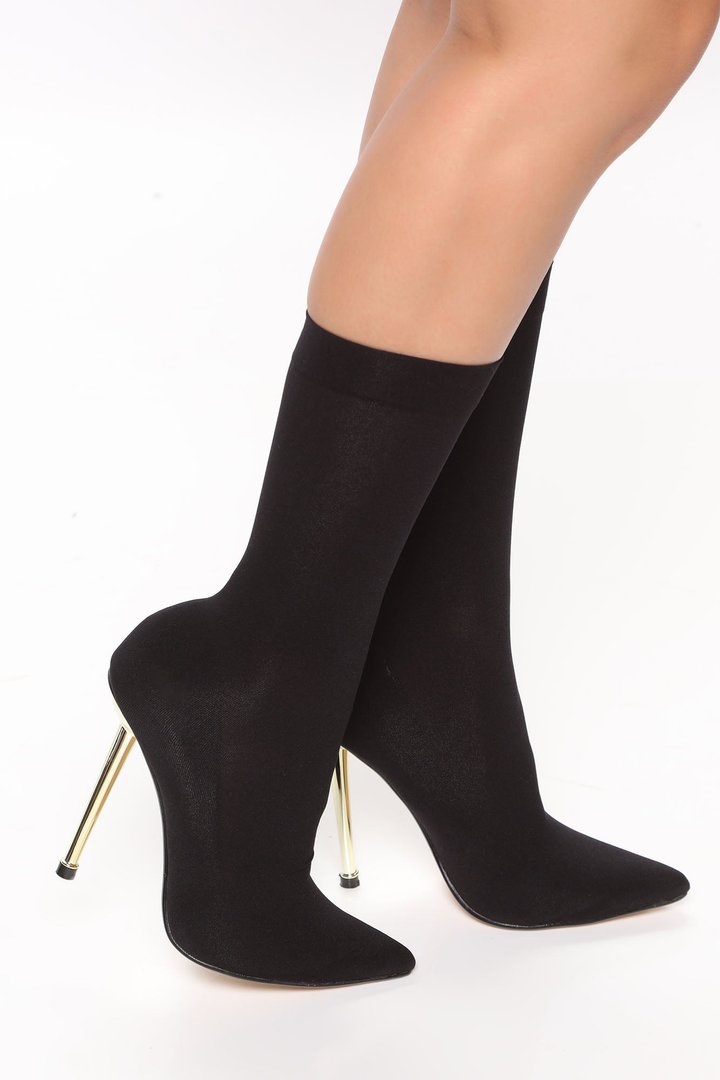 She's Going Places Ankle Bootie - Black