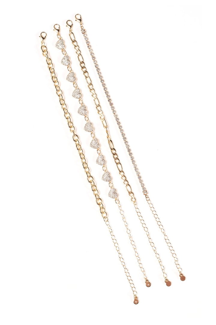 Believe In You 4 Piece Bracelet Set - Gold