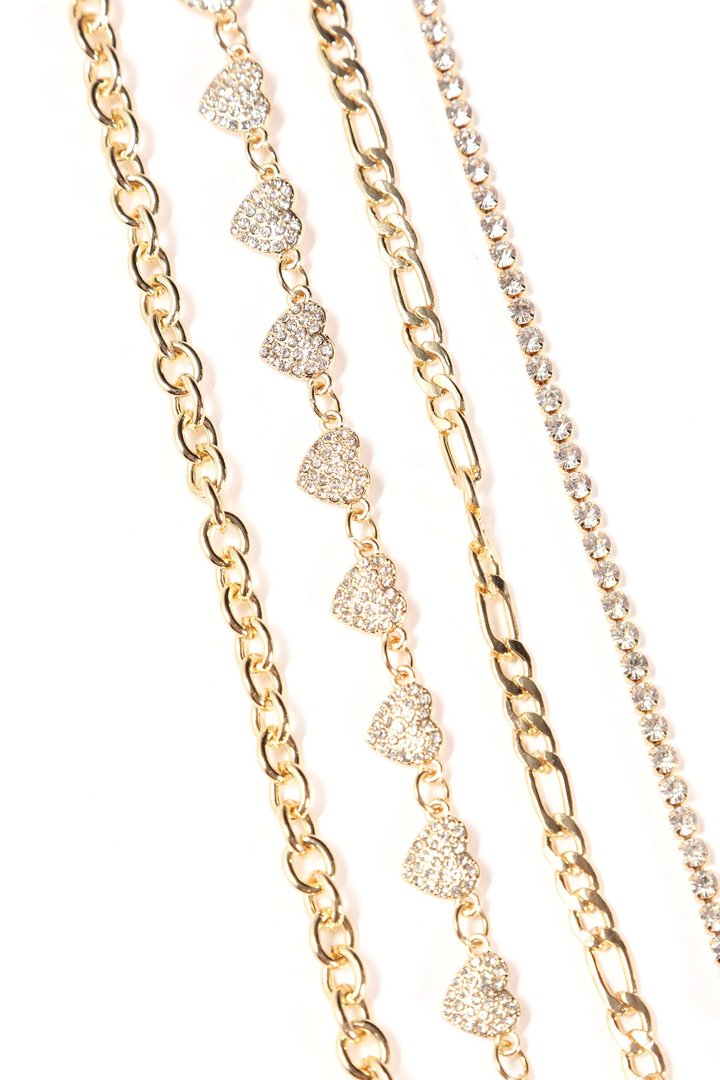 Believe In You 4 Piece Bracelet Set - Gold