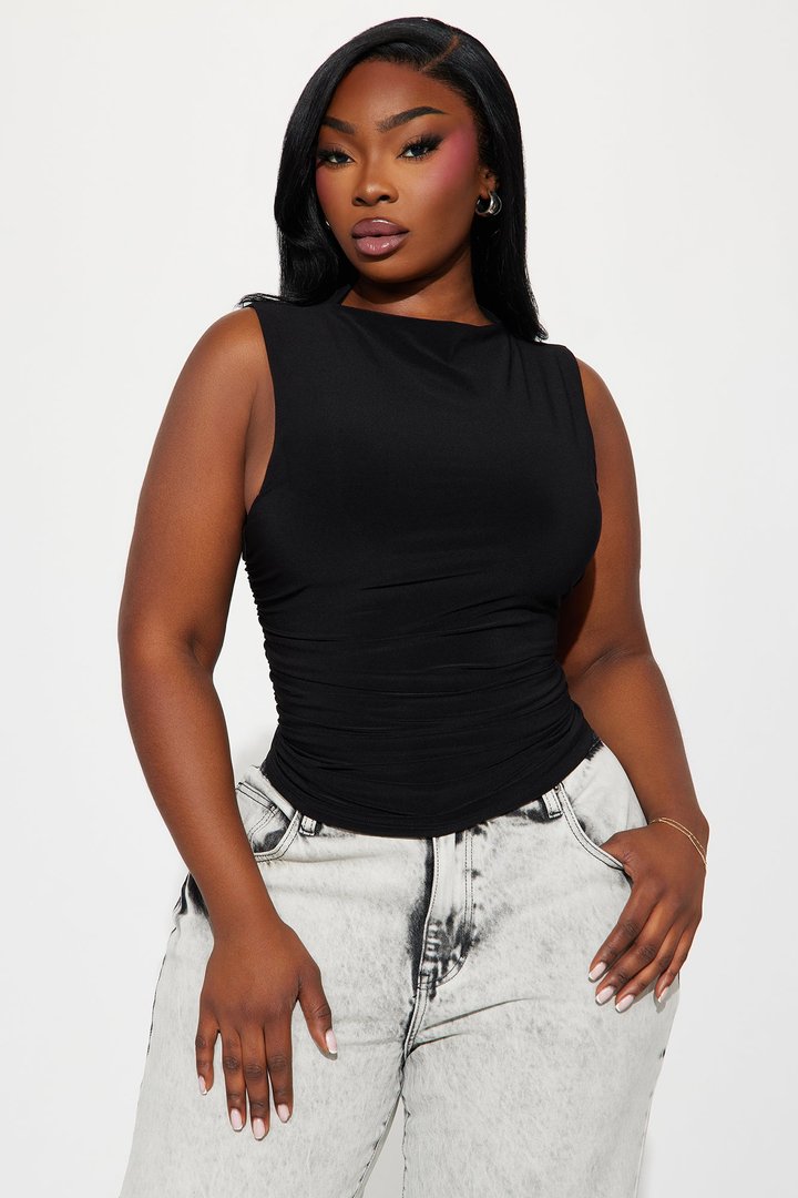 Demy Double Lined Top - Black