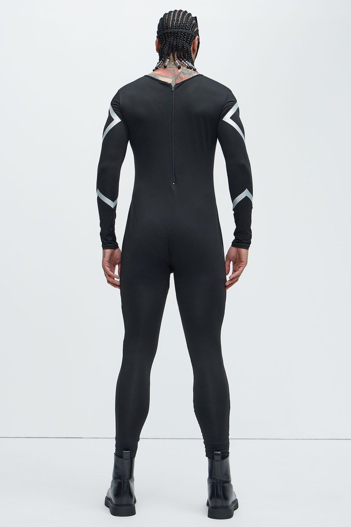 Panther Hero Costume - Black/Silver