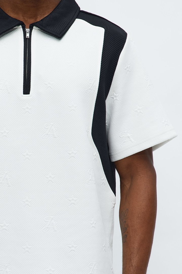 Millionaire Mindset Polo - Cream/combo