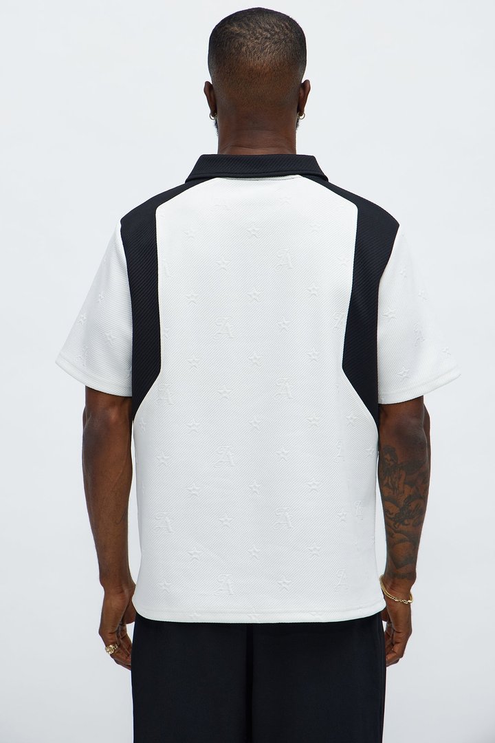 Millionaire Mindset Polo - Cream/combo