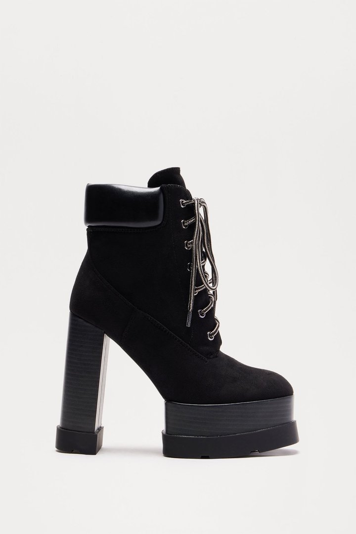Cameron Platform Booties - Black