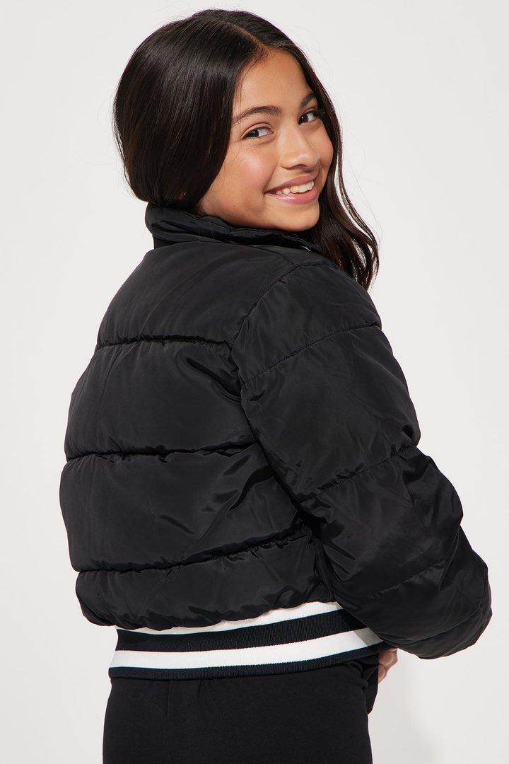 Mini Mrs. Jackson Puffer Jacket - Black