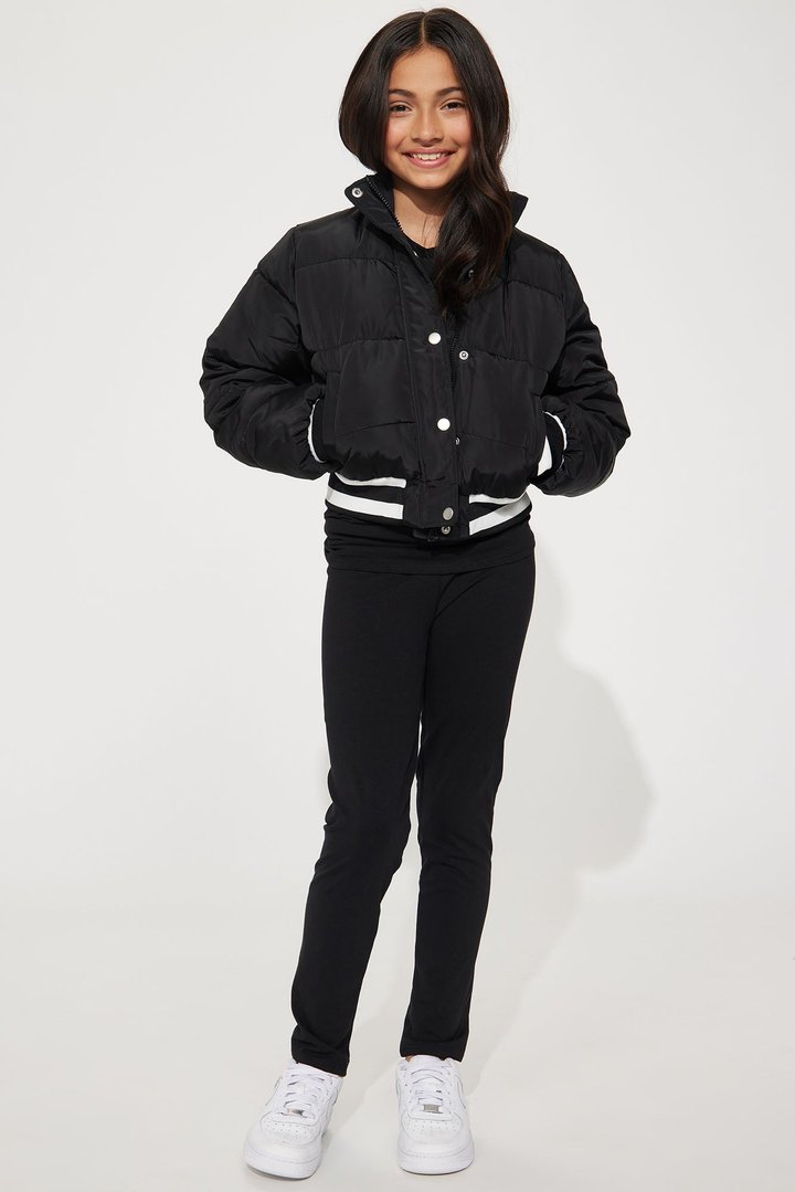 Mini Mrs. Jackson Puffer Jacket - Black