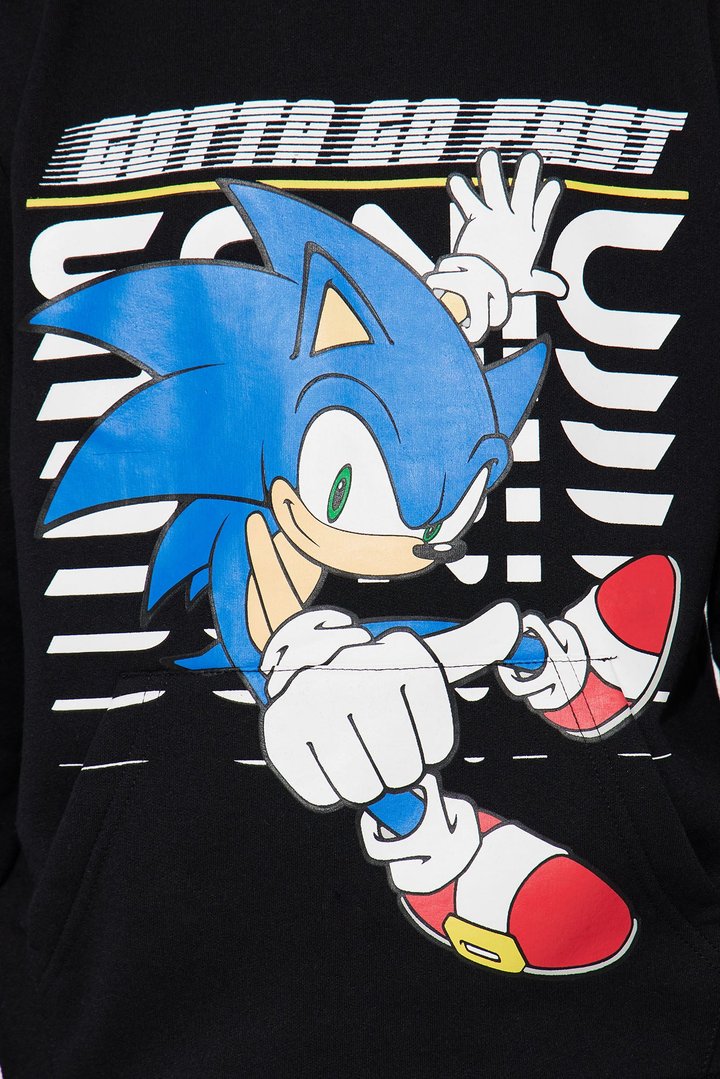 Mini Sonic Gotta Go Fast Fleece Jogger Set - Black