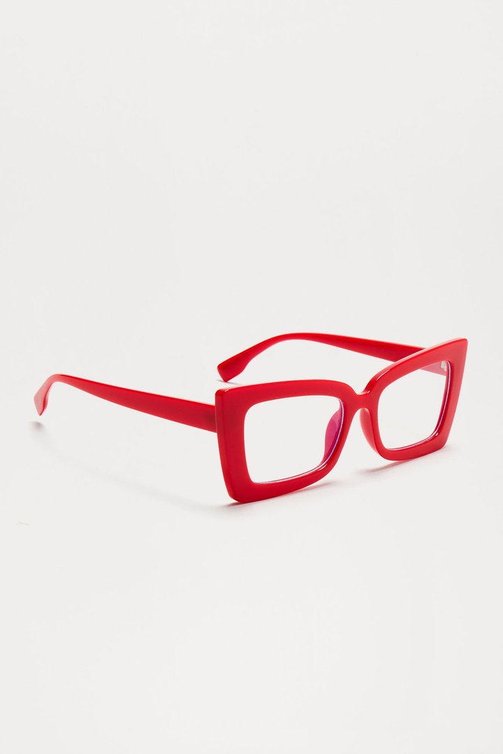 Savvy In The City Blue Light Glasses - Red