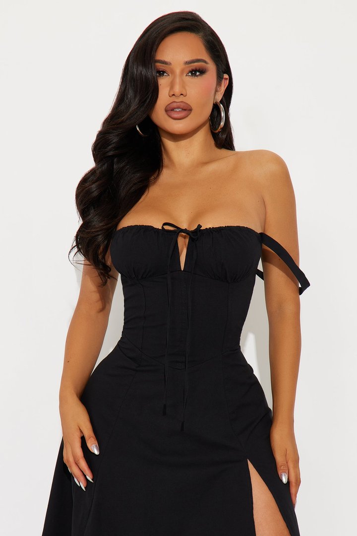 Juniper Midi Dress - Black