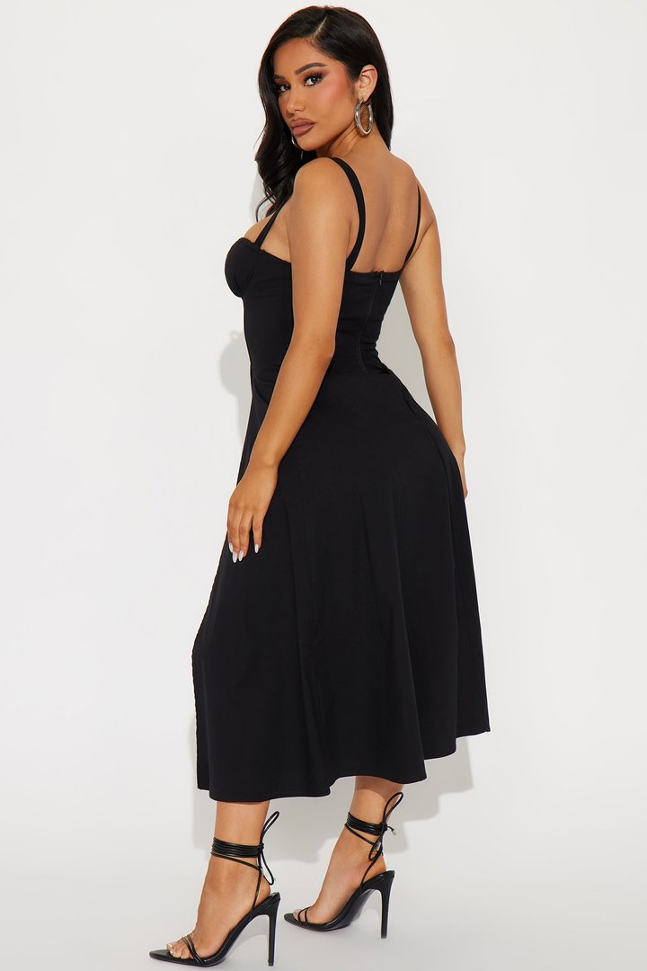 Juniper Midi Dress - Black