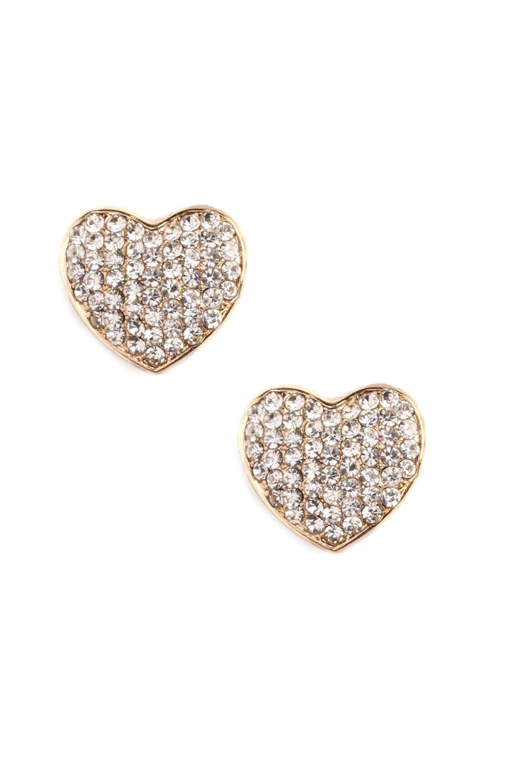 My Tiny Little Heart Earrings - Gold