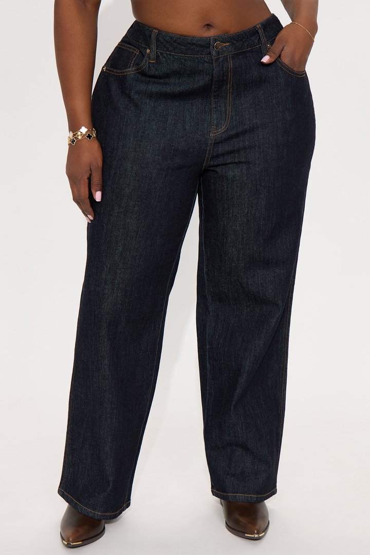 Astoria Stretch Straight Leg Jeans - Dark Wash