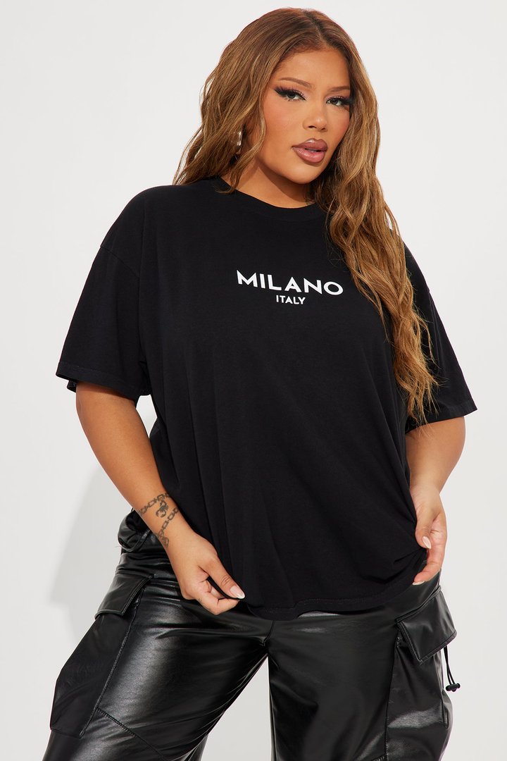 Milano Italy Washed Tee - Black