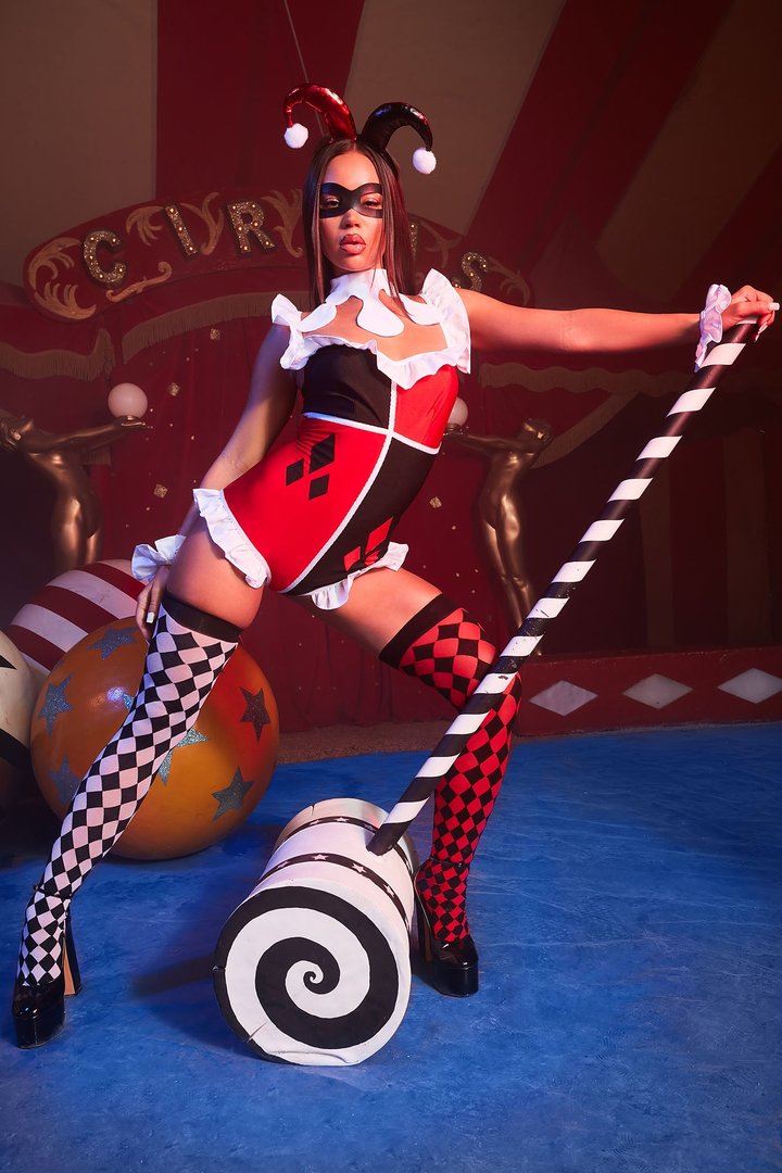 Comic Cutie 6 Piece Costume Set - Red/combo