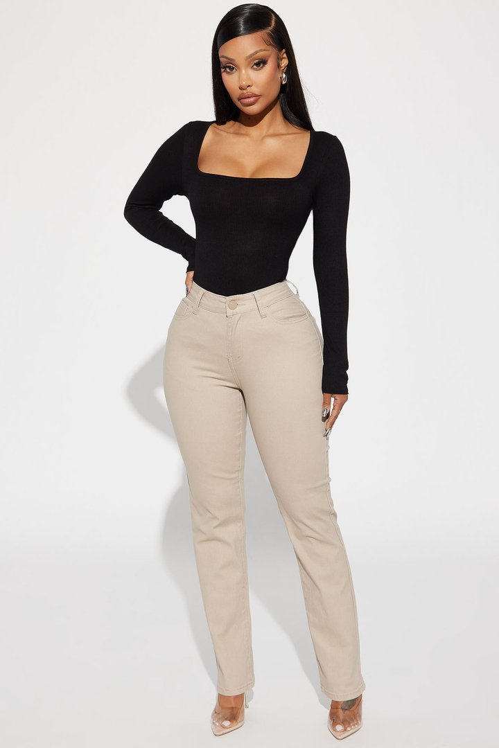 Issa Ribbed Top - Black