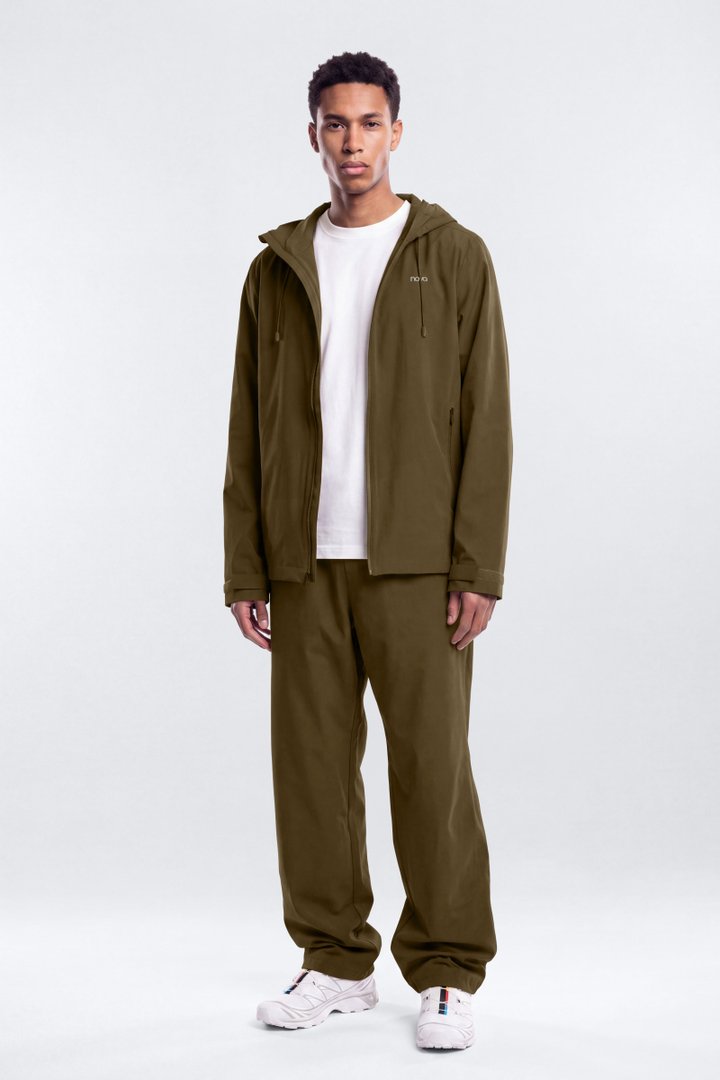 ActiveNylon™ Full Zip Hooded Jacket - Military Green