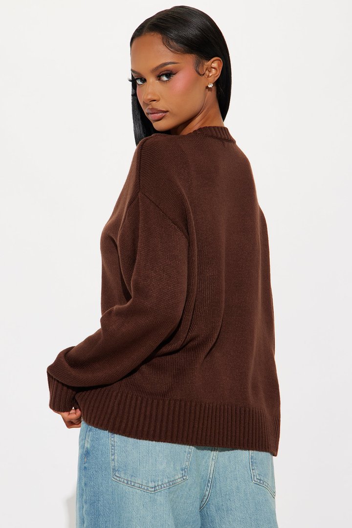 My Favorite Oversized Sweater - Chocolate