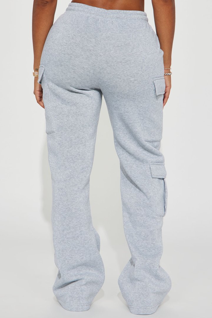 Lorene Fleece Lounge Pant - Grey